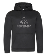 Load image into Gallery viewer, Blood Husky Mountain Black Hoodie (Reflective)
