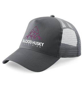Blood Husky Trucker Cap (Grey & Beetroot)